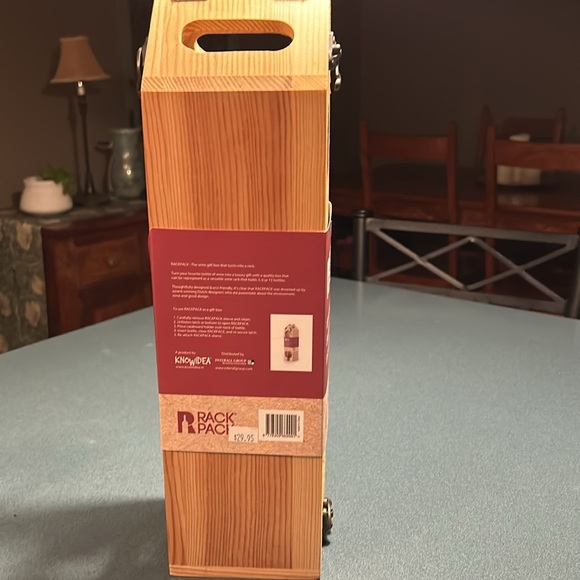 WINE GIFT BOX/WINE RACK NWT - Picture 2 of 8